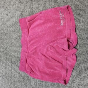 Juicy Couture Shorts Women’s Red Elastic Waist Pockets Size Medium